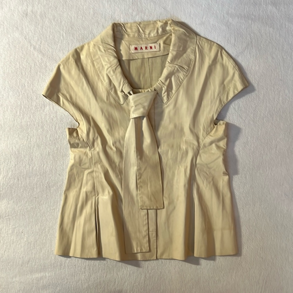 Marni undyed lambskin jacket/top Italian size 42